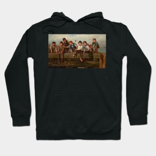 A Thrilling Moment by John George Brown Hoodie